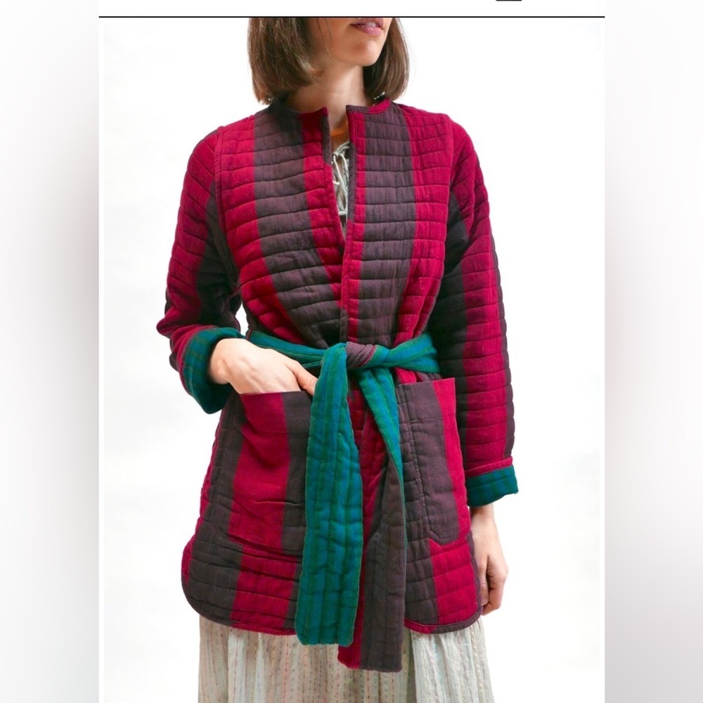 NWOT Ace & Jig Quilted Coat in Passion